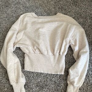 American Eagle Outfitters Cream Crew Neck Sweater